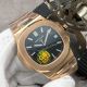 Swiss Replica Patek Philippe Nautilus GBF Cal.324 Watch Rose Gold Black Face (9)_th.jpg